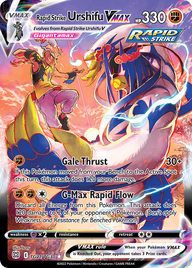 Carta Urshifu Golpe Fluido VMAX