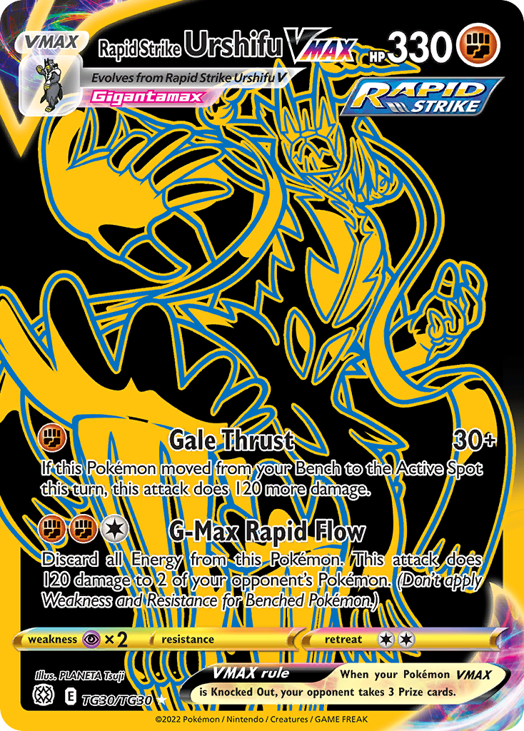 Carta Urshifu Golpe Fluido VMAX