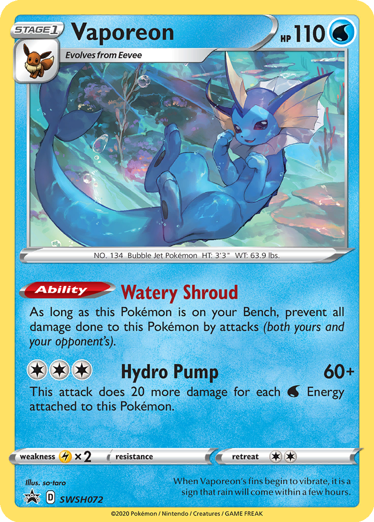 Carta Vaporeon