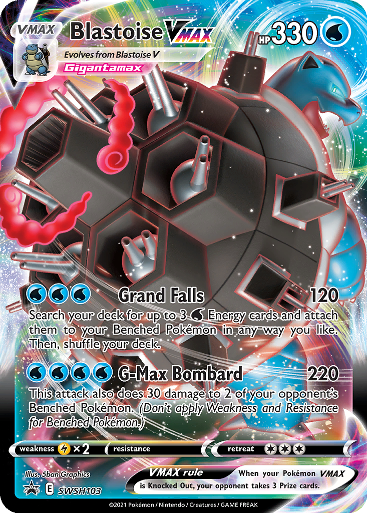 Carta Blastoise VMAX