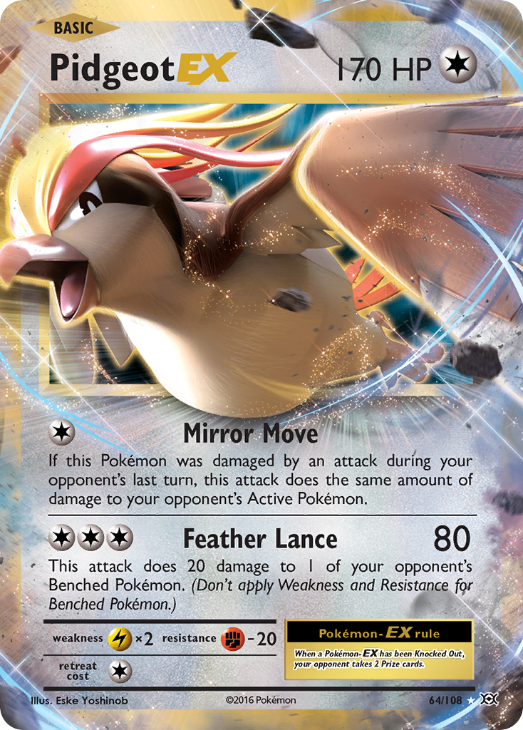 Carta Pidgeot EX