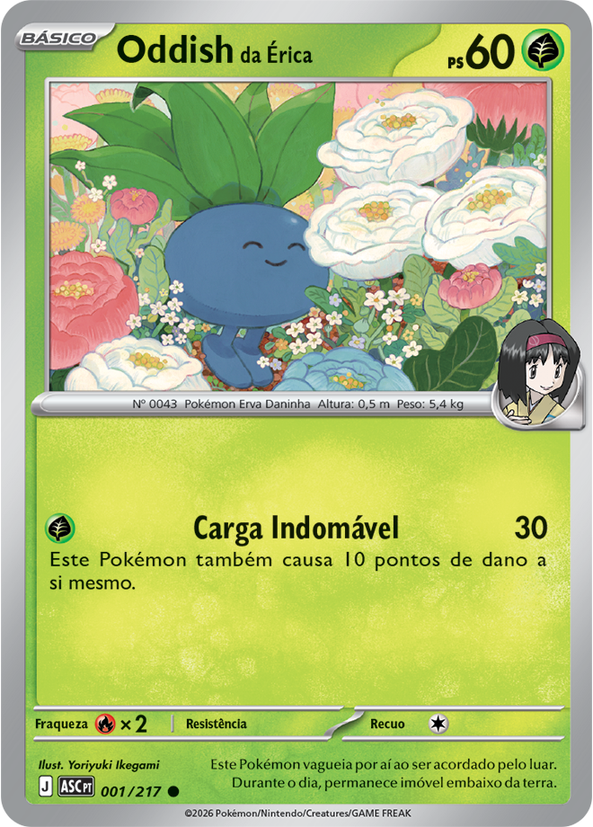 Carta Oddish da Érica