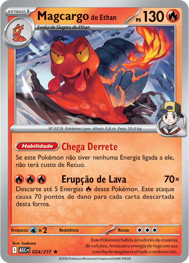 Carta Magcargo do Ethan