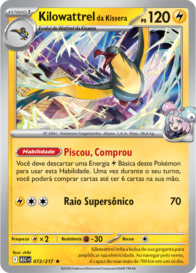Carta Kilowattrel da Kissera