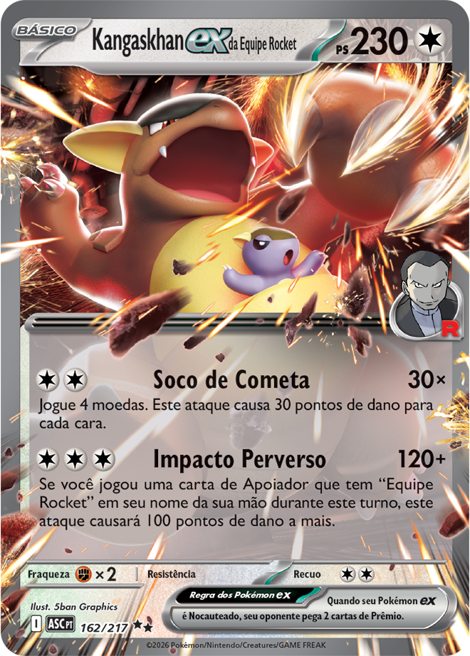 Carta Kangaskhan ex da Equipe Rocket