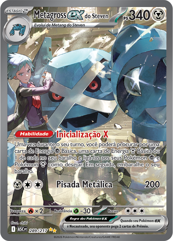 Carta Metagross ex do Steven
