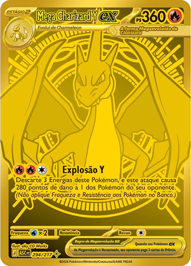 Carta Mega Charizard Y ex