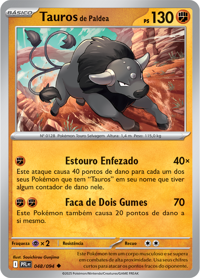 Carta Tauros de Paldea