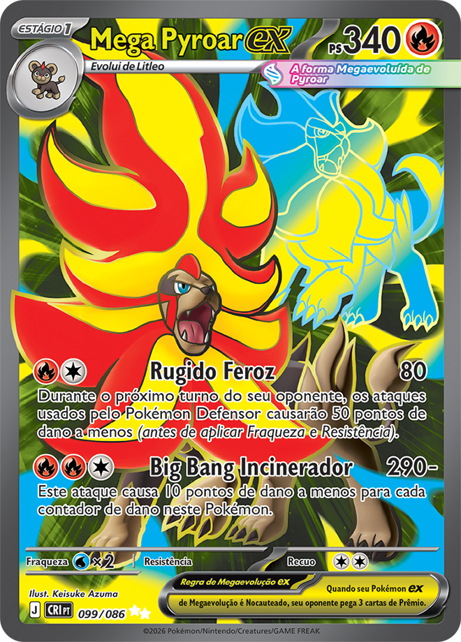 Carta Mega Pyroar ex