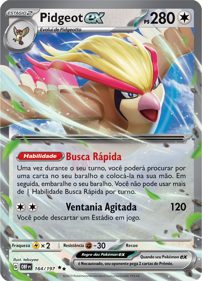 Carta Pidgeot ex