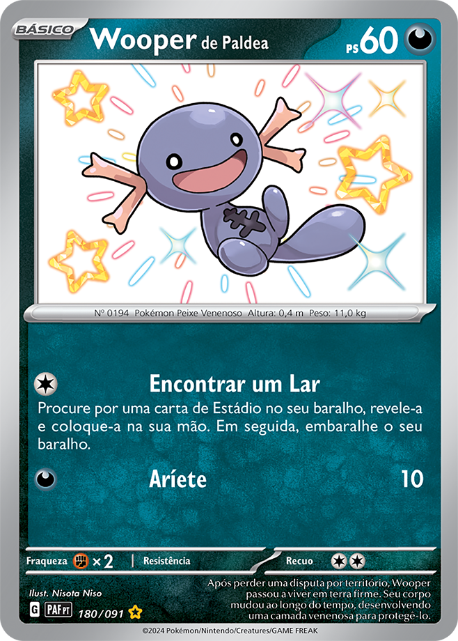 Carta Wooper de Paldea