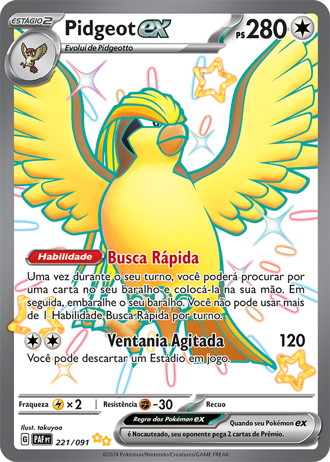 Carta Pidgeot ex