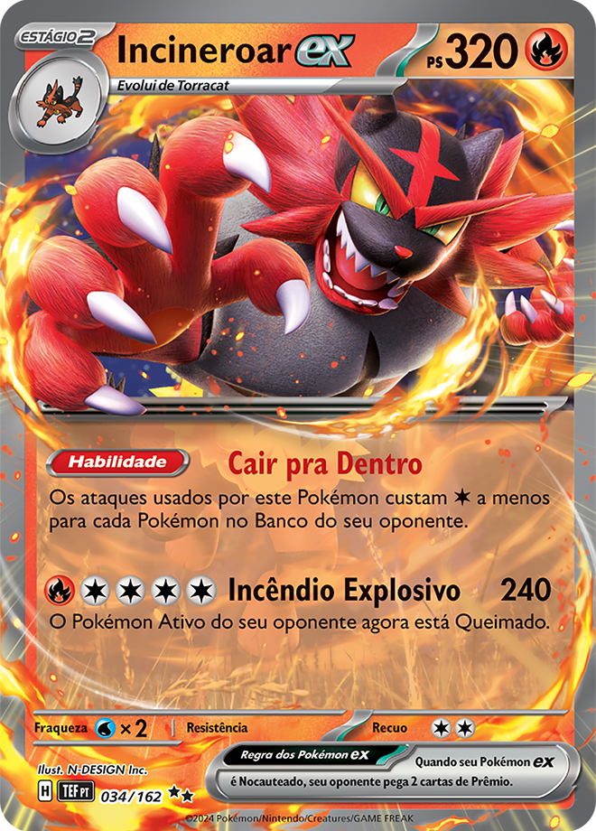 Carta Incineroar ex