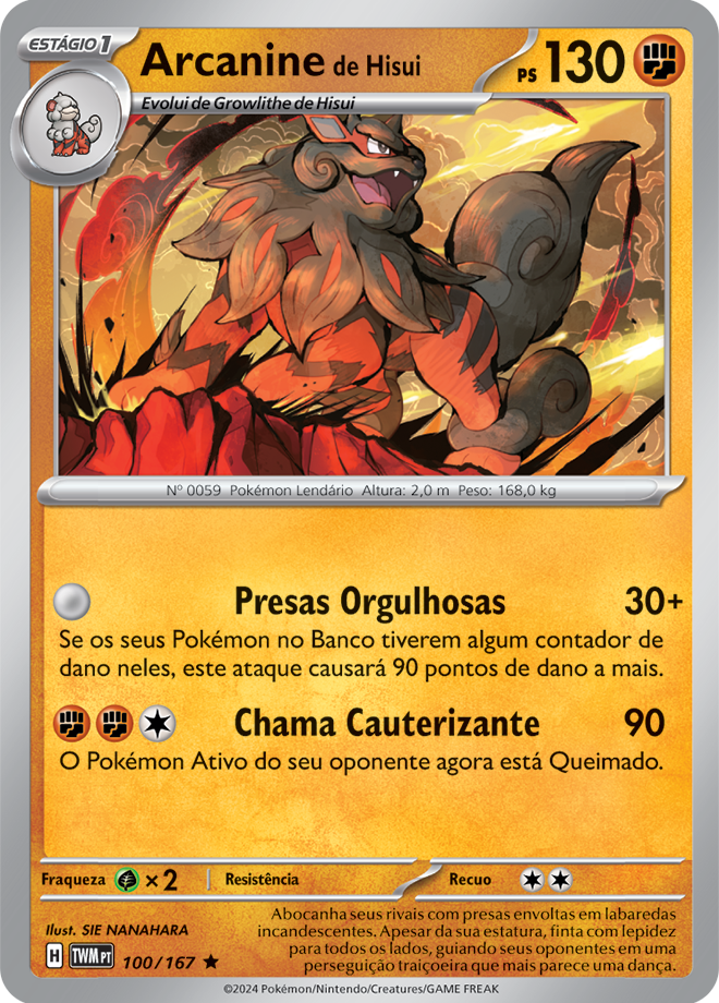 Carta Arcanine de Hisui