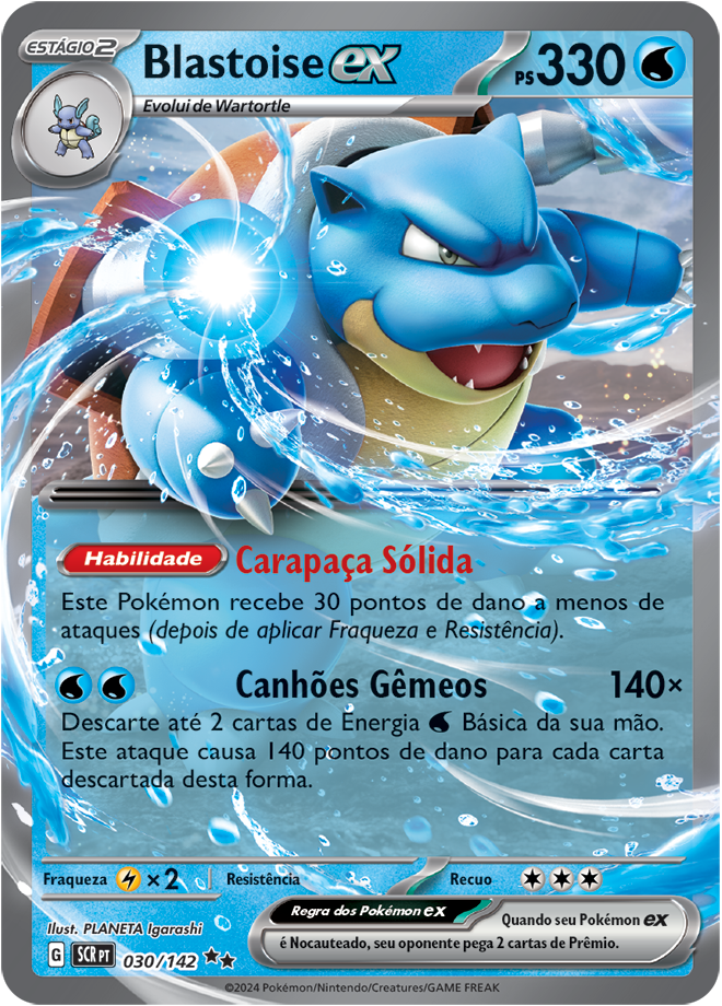 Carta Blastoise ex