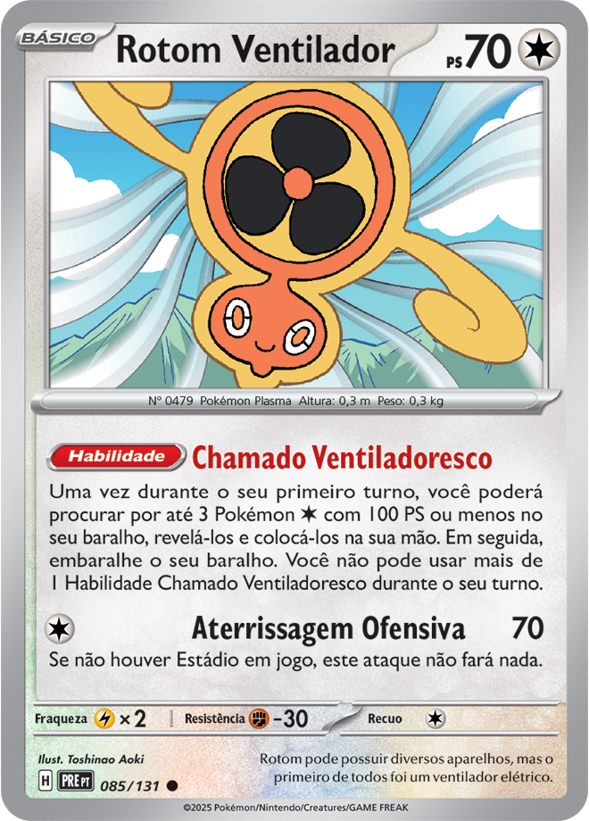Carta Rotom Ventilador