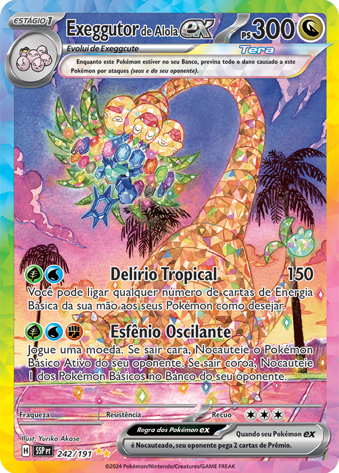 Carta Exeggutor de Alola ex
