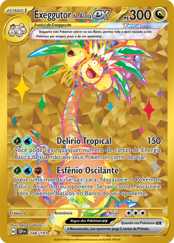 Carta Exeggutor de Alola ex