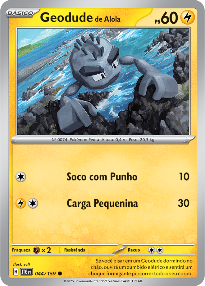 Carta Geodude de Alola