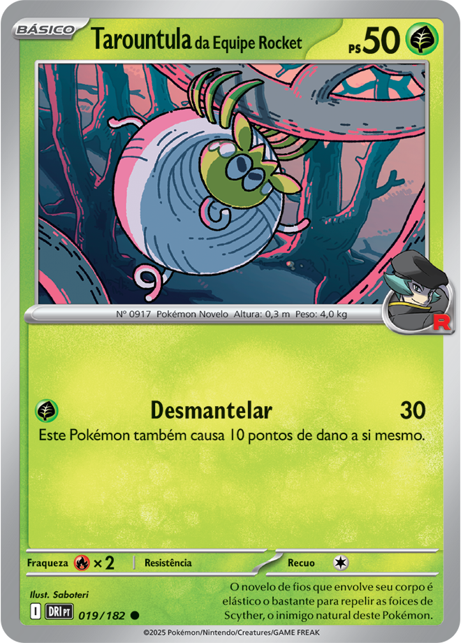 Carta Tarountula da Equipe Rocket
