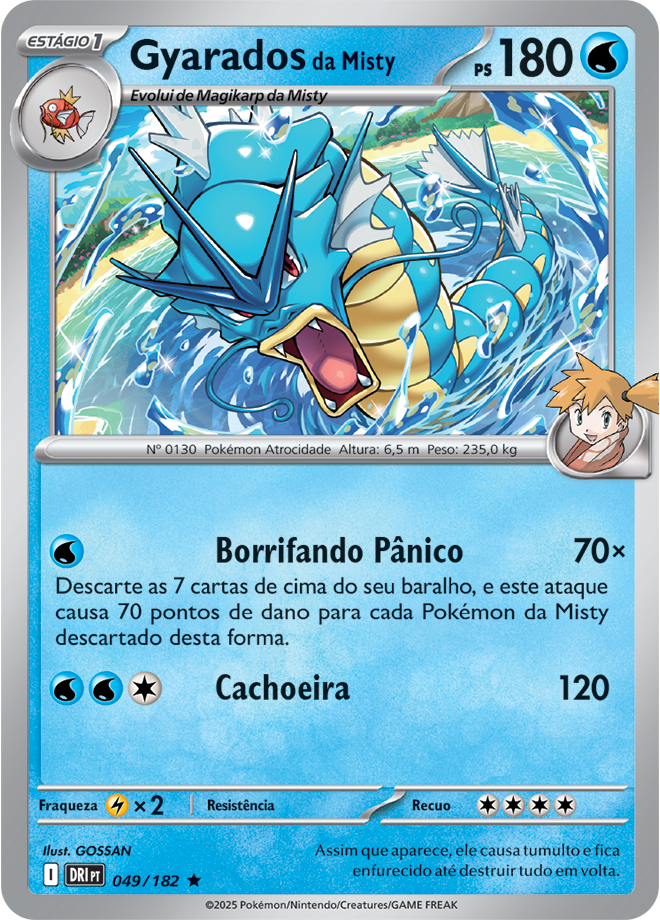 Carta Gyarados da Misty