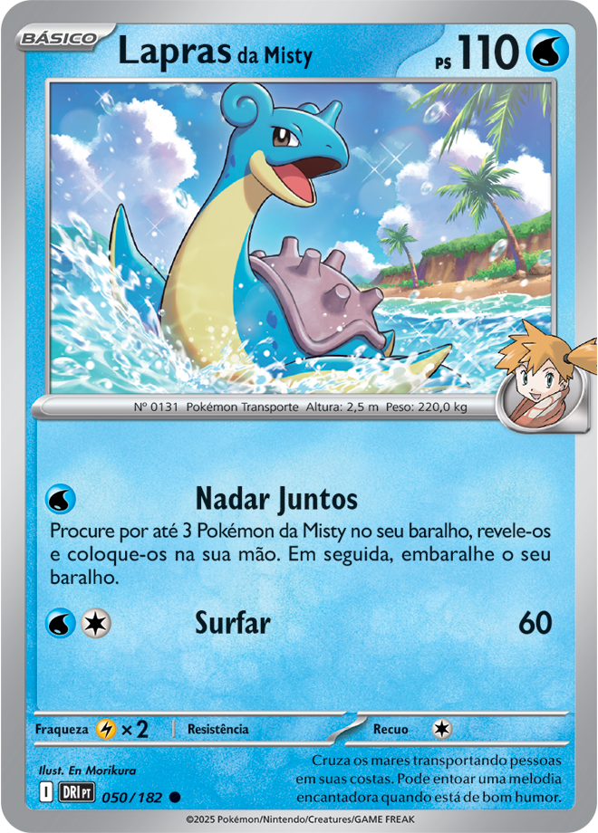 Carta Lapras da Misty