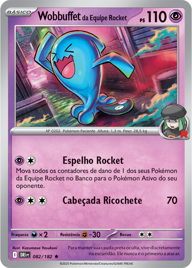 Carta Wobbuffet da Equipe Rocket