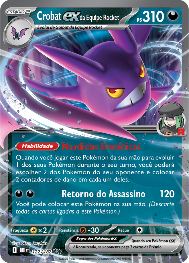 Carta Crobat ex da Equipe Rocket