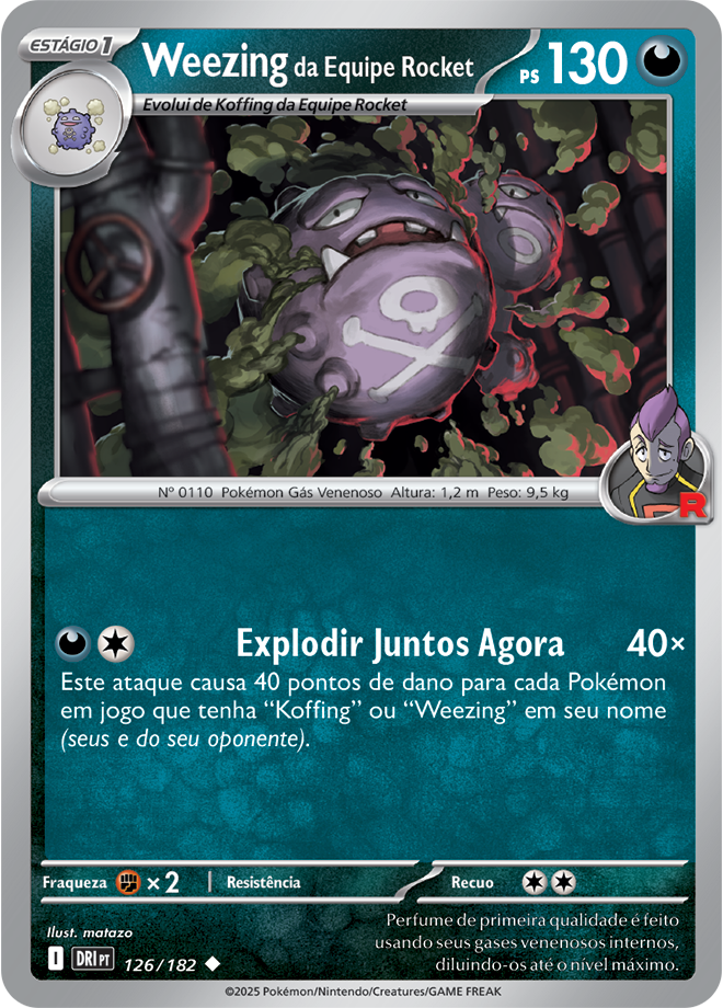 Carta Weezing da Equipe Rocket