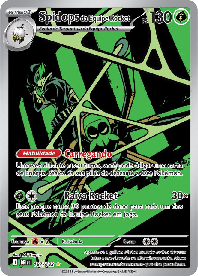 Carta Spidops da Equipe Rocket