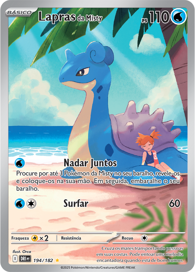 Carta Lapras da Misty