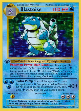 Carta Blastoise
