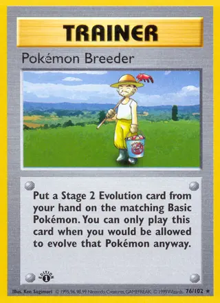 Carta Pokémon Breeder