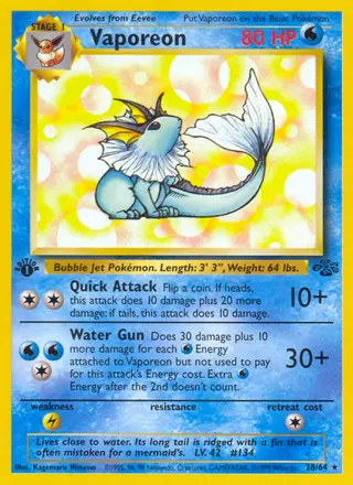 Carta Vaporeon