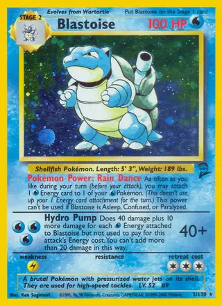 Carta Blastoise