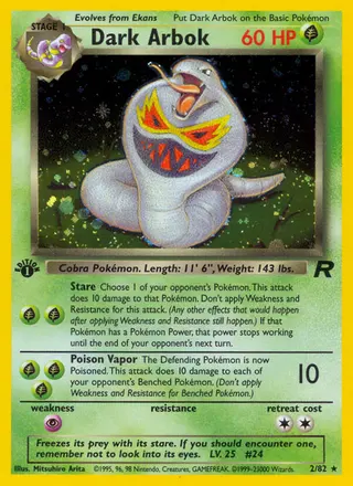 Carta Dark Arbok