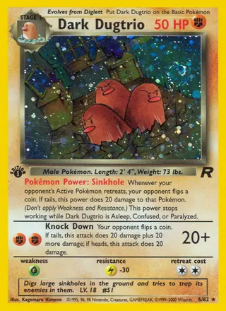Carta Dark Dugtrio