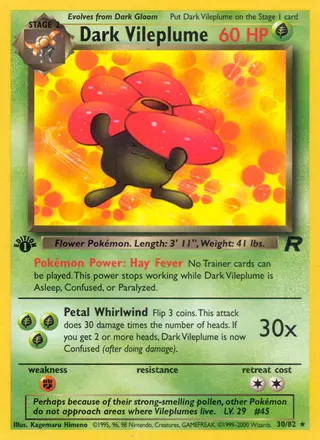 Carta Dark Vileplume