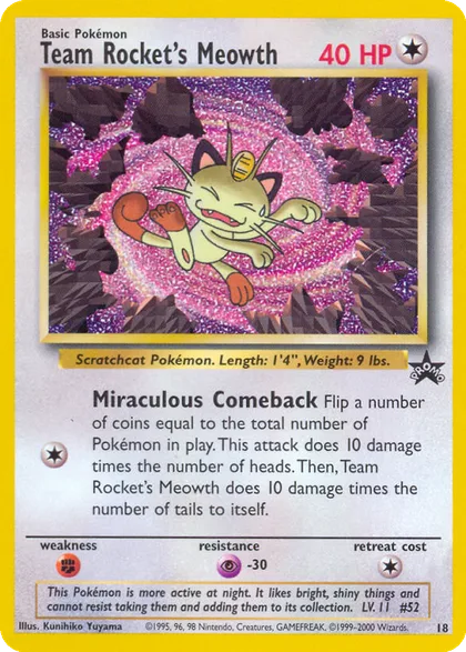Carta Team Rocket's Meowth