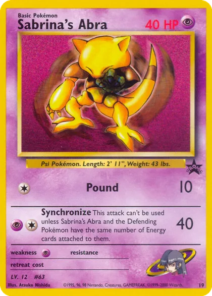 Carta Sabrina's Abra