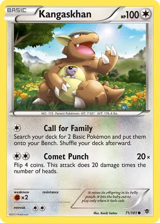 Carta Kangaskhan
