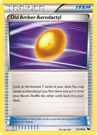 Carta Âmbar Velho de Aerodactyl