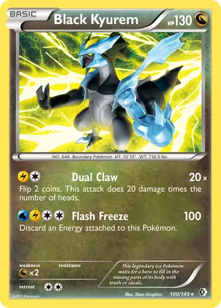 Carta Kyurem Preto