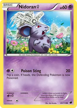 Carta Nidoran♀