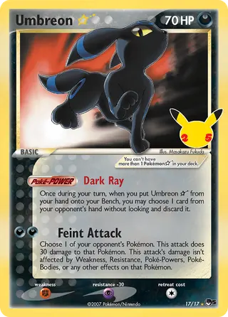 Carta Umbreon Star