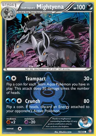 Carta Mightyena da Equipe Aqua