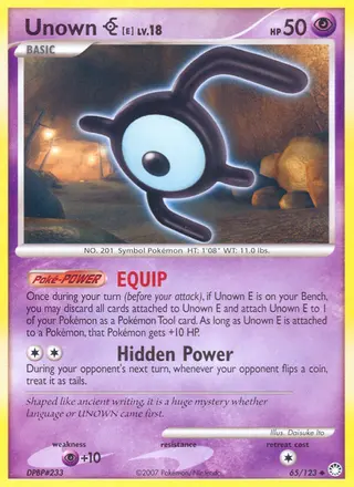 Carta Unown E