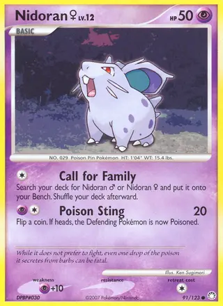 Carta Nidoran♀