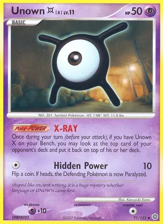 Carta Unown X