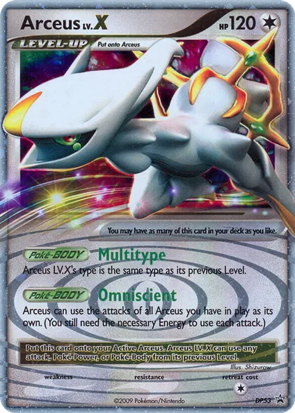 Carta Arceus LV.X